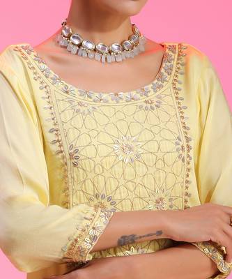 Zari And Sequin Lemon Sharara 5