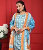 Growish Printed Kurta set with Dupatta