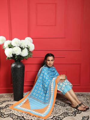 Growish Printed Kurta set with Dupatta 3