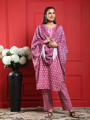 Growish Printed Kurta set with Dupatta 1