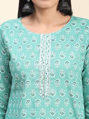 Growish Printed Kurta set with Dupatta 5