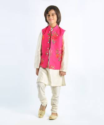 Fuchsia Floral Printed Bundi 1