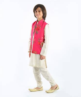 Fuchsia Floral Printed Bundi 2