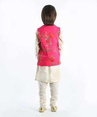 Fuchsia Floral Printed Bundi 3