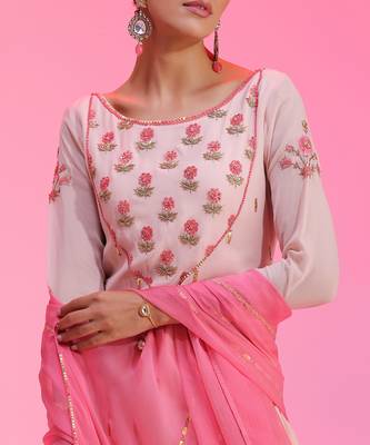 Resham And Gotta Pink Sharara Set 3