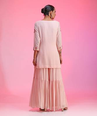 Resham And Gotta Pink Sharara Set 8