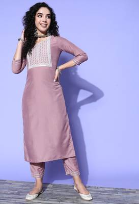 Lavender chikankari chiffon salwar 1