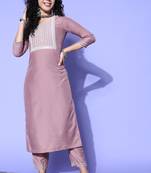 Lavender chikankari chiffon salwar