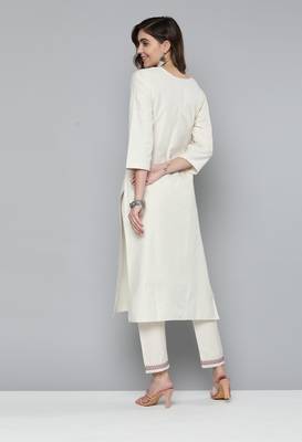 Off-white sequins cotton salwar 2