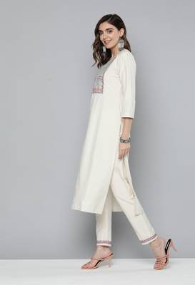 Off-white sequins cotton salwar 3