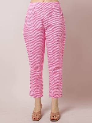 Pink printed cotton salwar 4