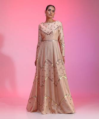Multichrome Sequin Kalidar Gown 1