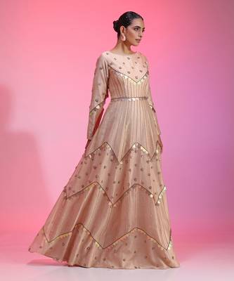 Multichrome Sequin Kalidar Gown 2