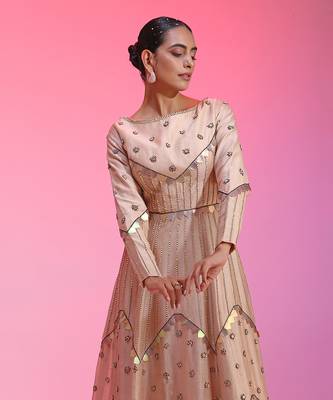 Multichrome Sequin Kalidar Gown 3