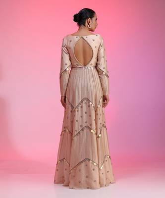 Multichrome Sequin Kalidar Gown 6