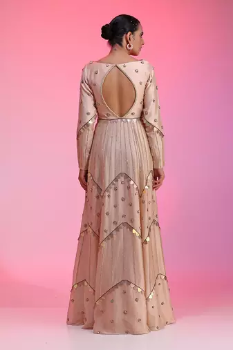 Multichrome Sequin Kalidar Gown