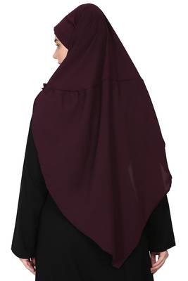 Nazneen Frill around shoulder, Triangle instant ready to wear tie at back Trendy Hijab 4