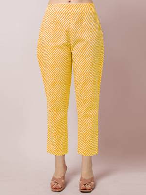 Mustard PRINTED COTTON SALWAR STITCHED 5