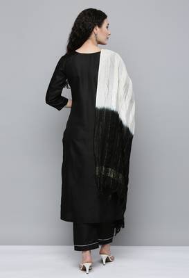 Black sequins silk salwar 3