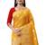 Orange woven silk saree with blouse