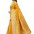 Orange woven silk saree with blouse