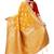 Orange woven silk saree with blouse