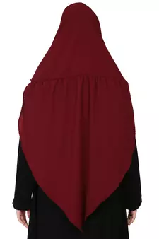 Nazneen Frill around shoulder, Triangle instant ready to wear tie at back Trendy Hijab