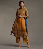 Yellow Printed Kurta Set
