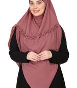 Nazneen Frill around shoulder, Triangle instant ready to wear tie at back Trendy Hijab