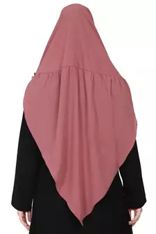 Nazneen Frill around shoulder, Triangle instant ready to wear tie at back Trendy Hijab
