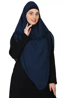Nazneen Frill around shoulder, Triangle instant ready to wear tie at back Trendy Hijab