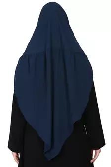 Nazneen Frill around shoulder, Triangle instant ready to wear tie at back Trendy Hijab
