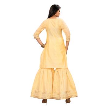 Beige gotta patti chanderi salwar 2