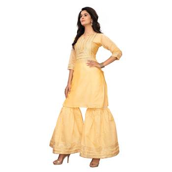 Beige gotta patti chanderi salwar 3