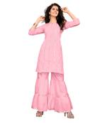 Pink gotta patti cotton salwar