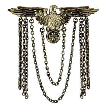 Gold crystal brooch 1