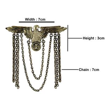 Gold crystal brooch 4