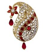 Multicolor crystal brooch