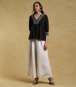 Black Gathered Kurti