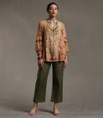 Beige Printed Kurti by RITU KUMAR