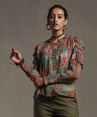 Green Printed Kurti 1