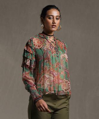 Green Printed Kurti 3