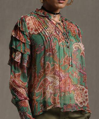 Green Printed Kurti 5
