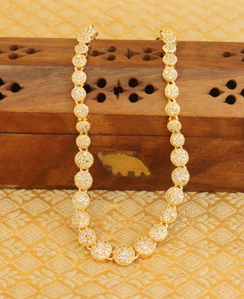Gold plated CZ Stone Necklace