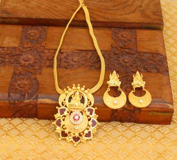 High gold palakka Temple necklace 1