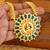 Temple high gold palakka necklace