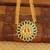 Temple high gold palakka necklace