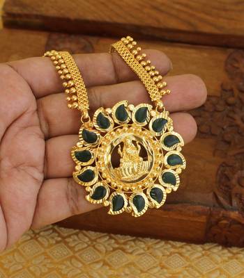 High gold temple palakka necklace 3