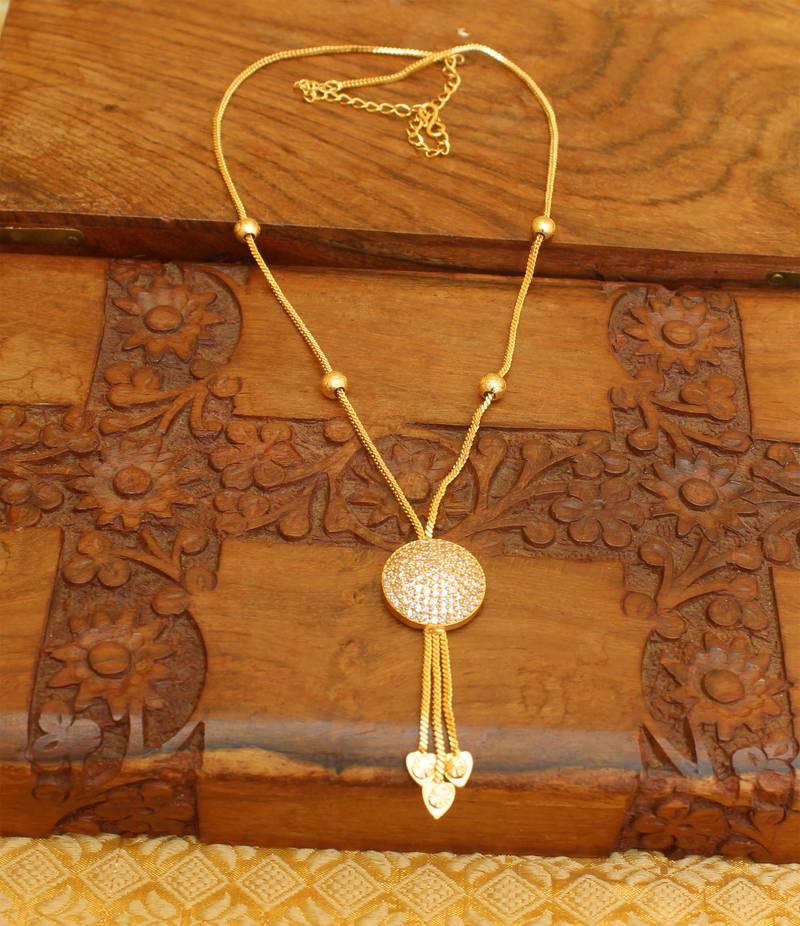 Gold plated kerala style necklace