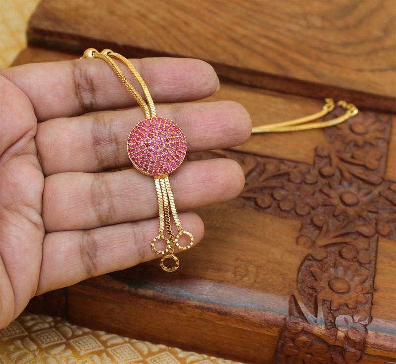 Gold plated kerala style necklace